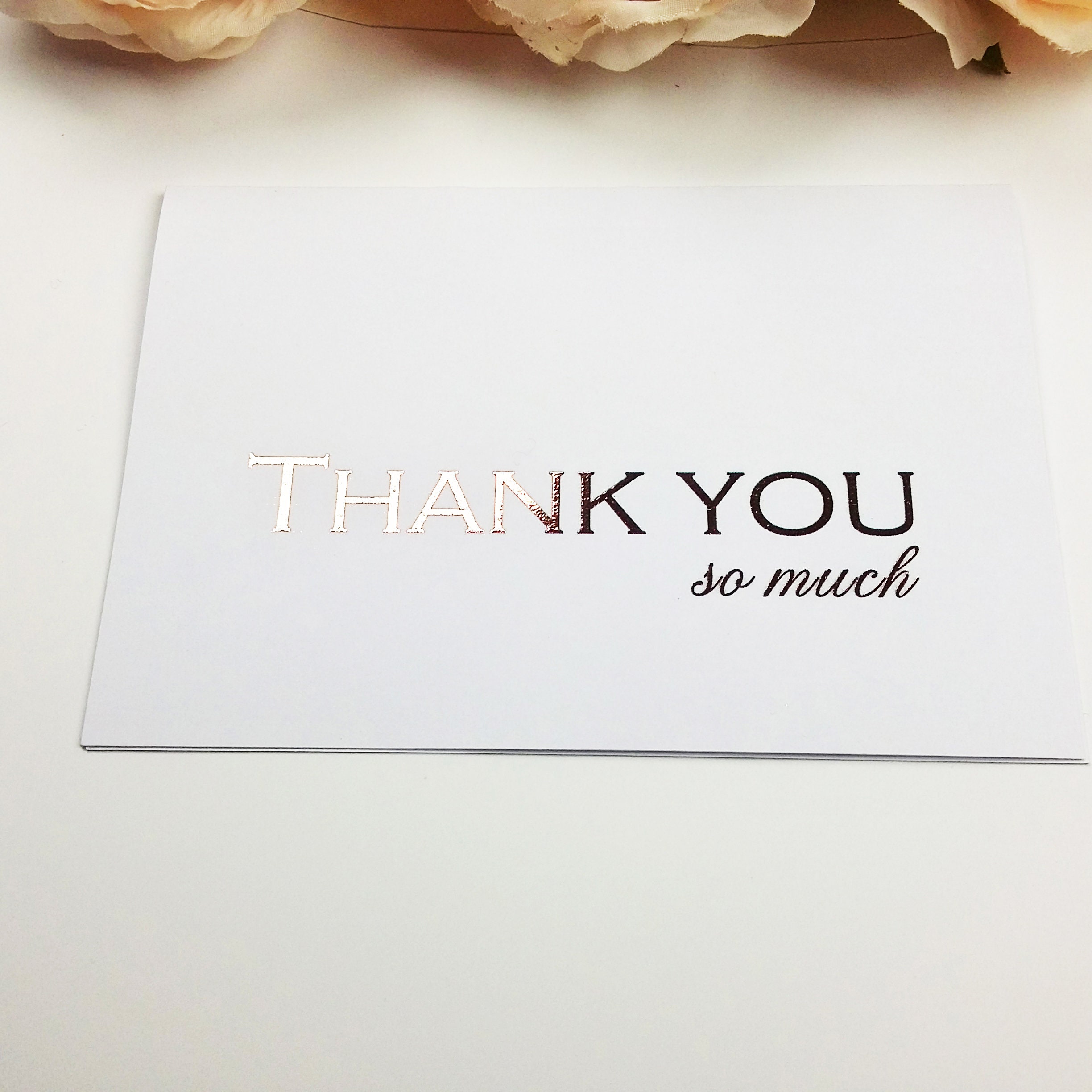 on White 50 cnt Watercolor Roses Thank You Cards on White 50 cnt Watercolor Roses Thank You Cards