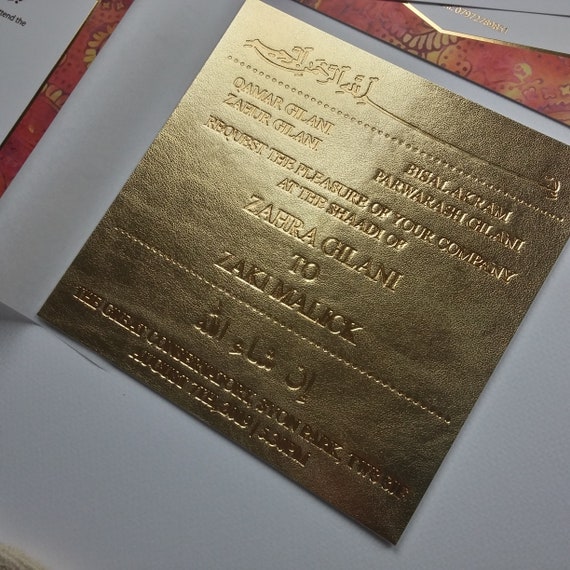 8 x placas de papel de fiesta boda de oro 50th aniversario de Papel de Aluminio Acabado Dorado Blanco 