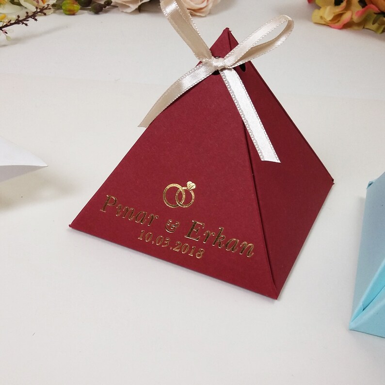 Shower Party Favor Box Christening Candy Boxes Boy Favour Etsy