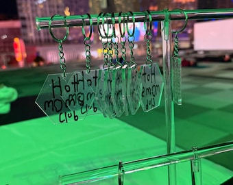 Hot Moms Club Keychain