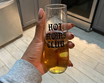 Hot Moms Club Champagne Glass