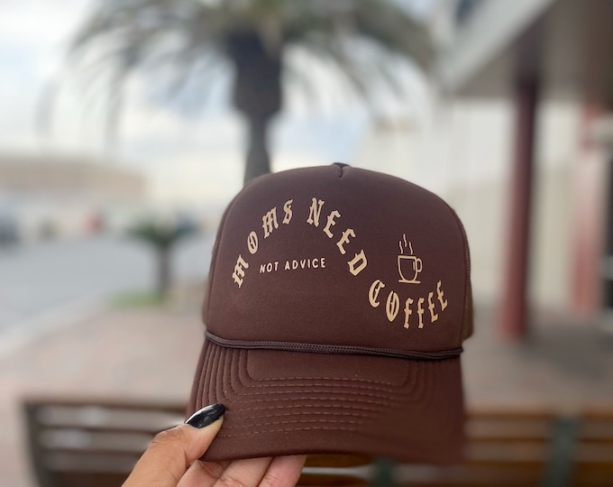 Featured listing image: Moms Need Coffee Trucker Hat