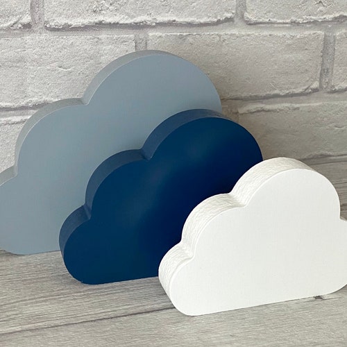 Sleepy Shelf Ornaments Moon Star Cloud Set Nursery Decor Etsy UK