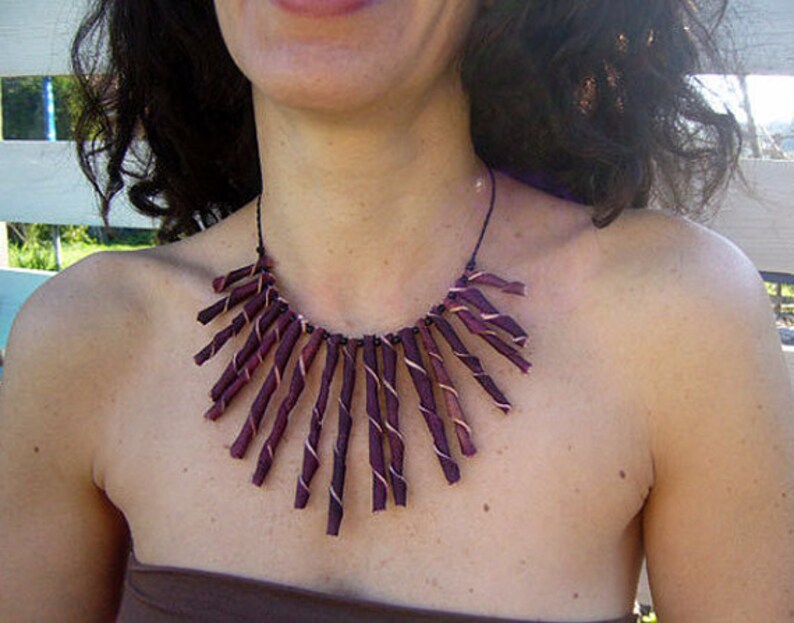 Orange Peel Jewelry Colombian Necklace Orange Peel Necklace Boho Necklace Red Ethnic Necklace Red Statement Necklace Free Shipping