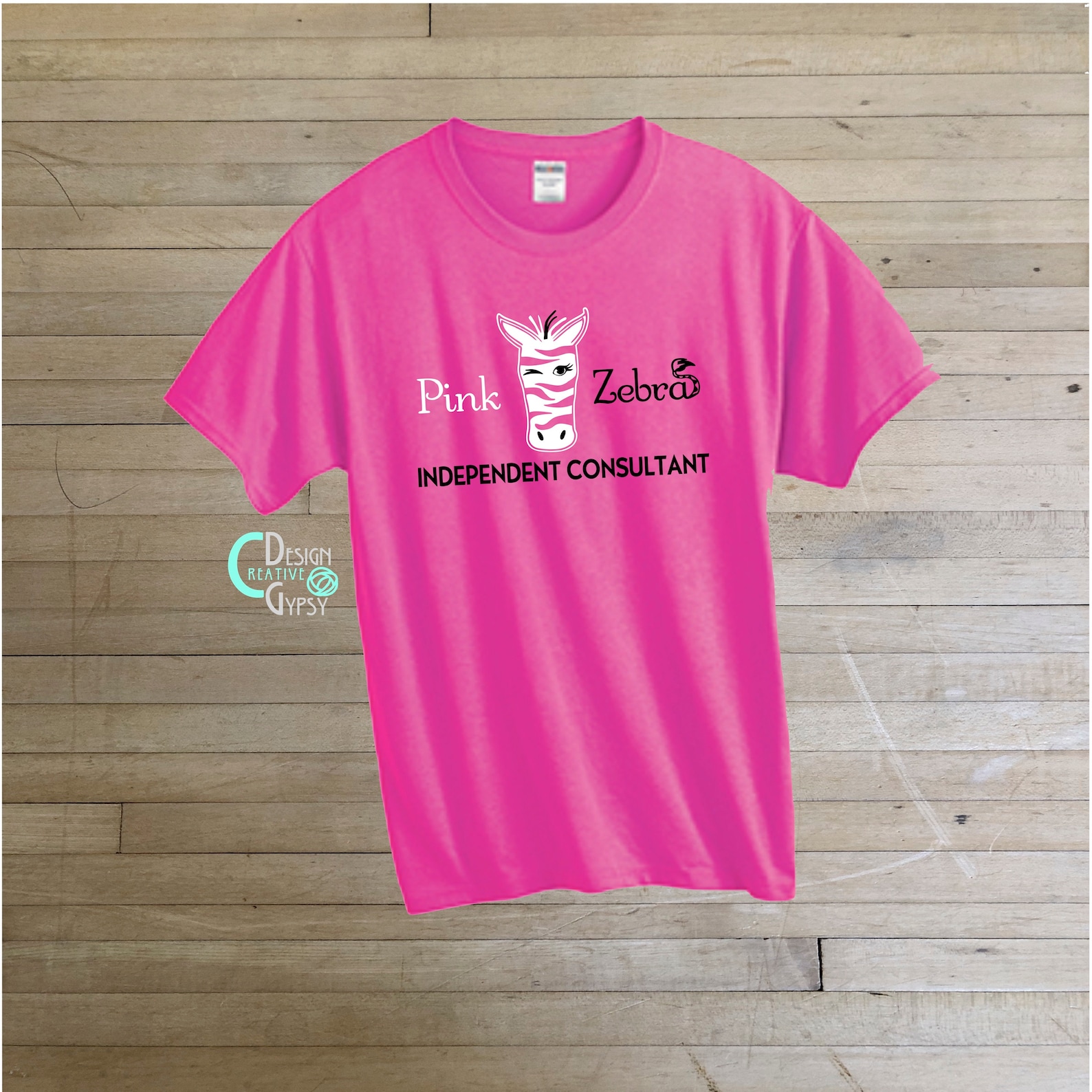 Pink Zebra Independent Consultant Full Size Logo Tshirt Etsy
