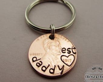 Custom Daddy Penny Keychain, Daddy Keychain, Dad Keychain, Gift for Dad, Custom, Penny Keychain, Father's Day Gift, Daddy, Keychain, Gift