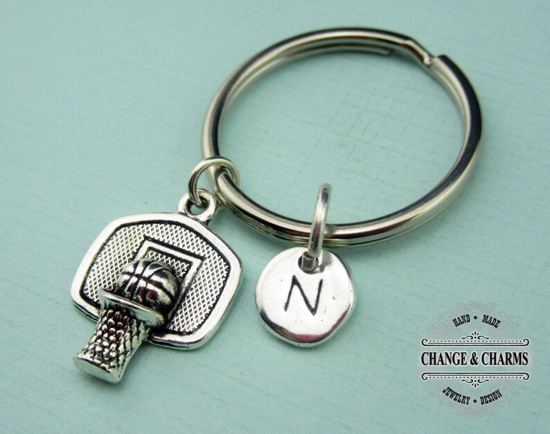 Basketball Hoop Keychain Basketball Keychain Friend Etsy