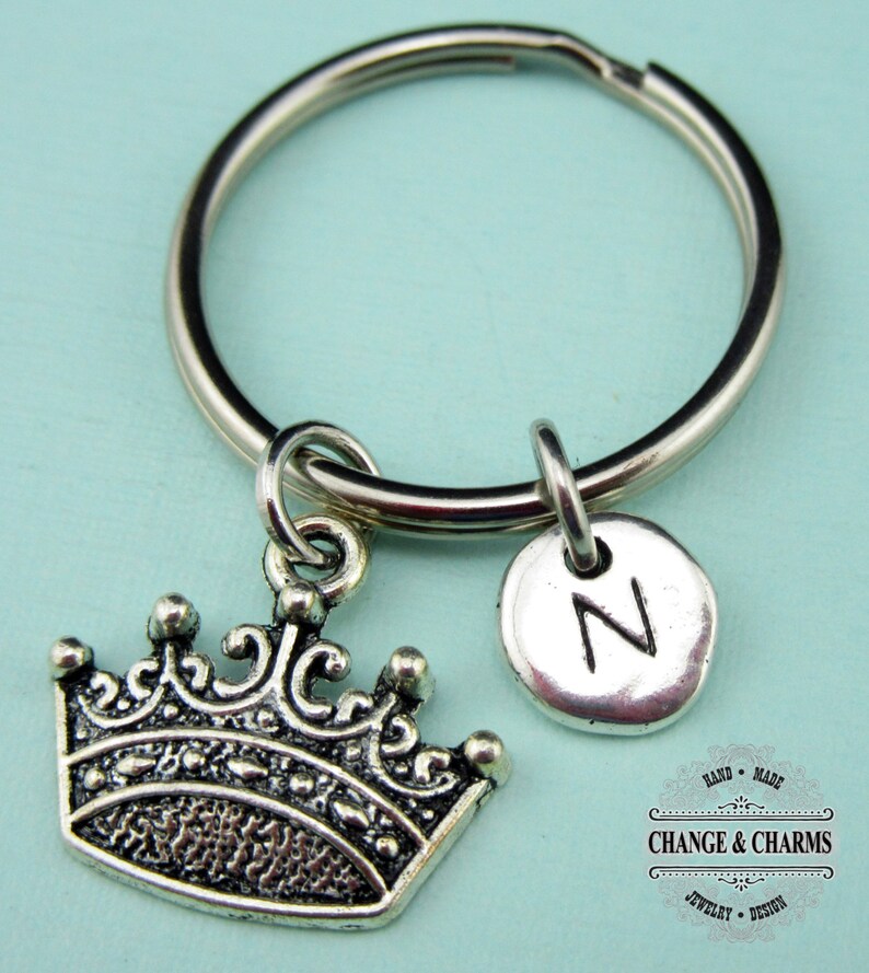 Crown Keychain Princess Keychain Crown Charm Princess Etsy