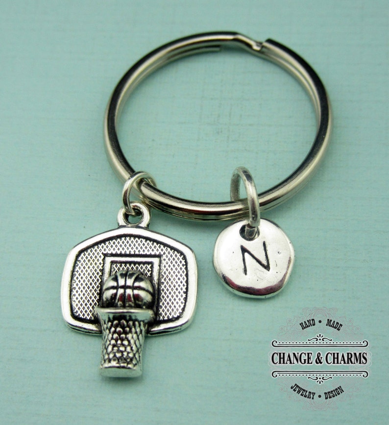 Basketball Hoop Keychain Basketball Keychain Friend Etsy