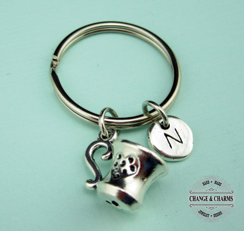 Teacup Keychain Coffee Cup Keychain Teacup Charm Coffee Cup Etsy