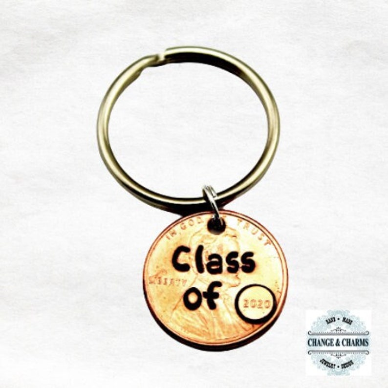 Class of 2024 Graduation Penny Keychain, Custom Keychain, Graduation Gift, Penny Keychain, Personalized Gift, Class of 2024, Graduation image 2