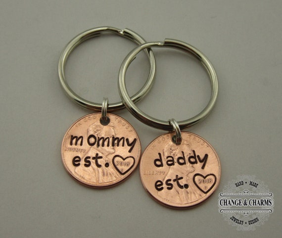 mom and dad keychains