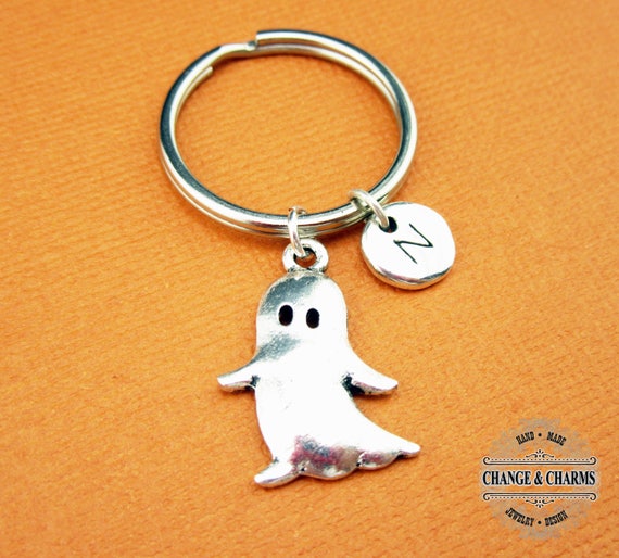 Ghost Keychain Custom Keychain Ghost Charm Ghost Halloween Etsy