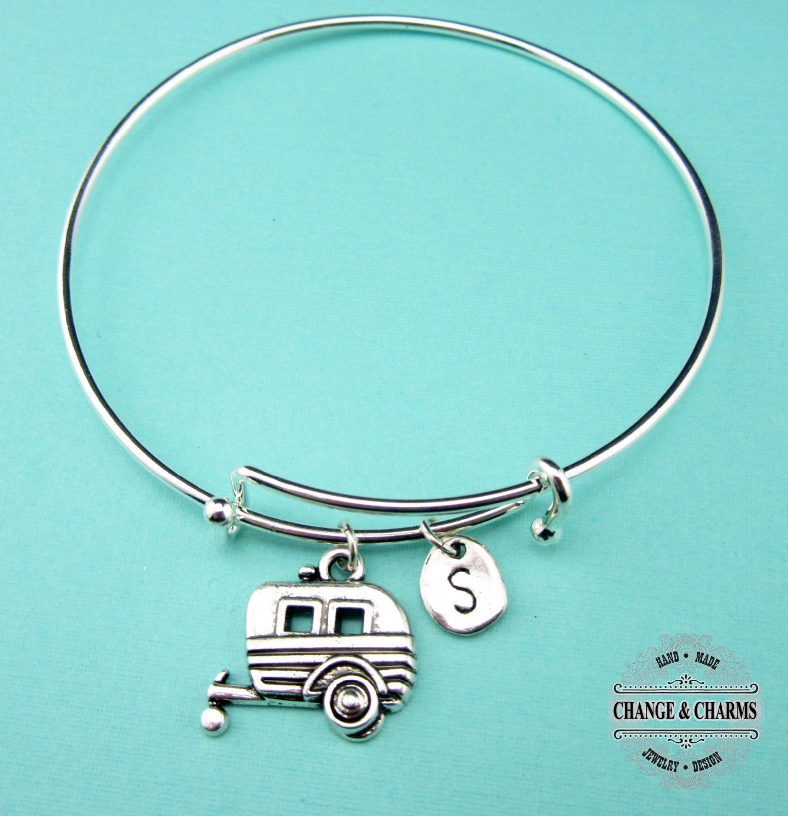 Camper Bangle Camping Bracelet Camper Bracelet Camper Etsy