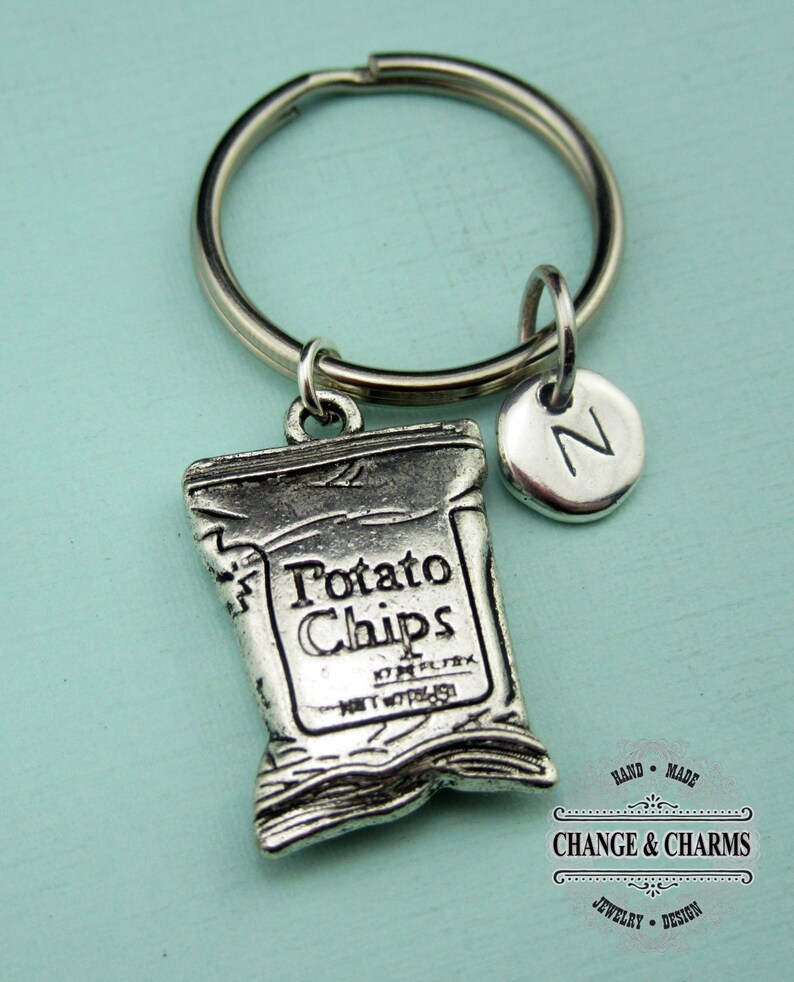 Potato Chips Keychain Potato Chips Charm Potato Chips Etsy