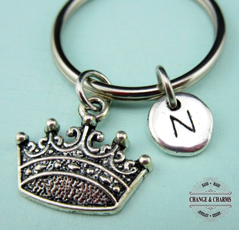 Crown Keychain Princess Keychain Crown Charm Princess Etsy
