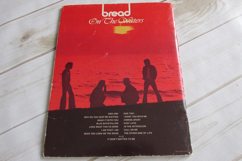 Bread Rock Band 'On The Waters' Sheet Music Song Book Etsy