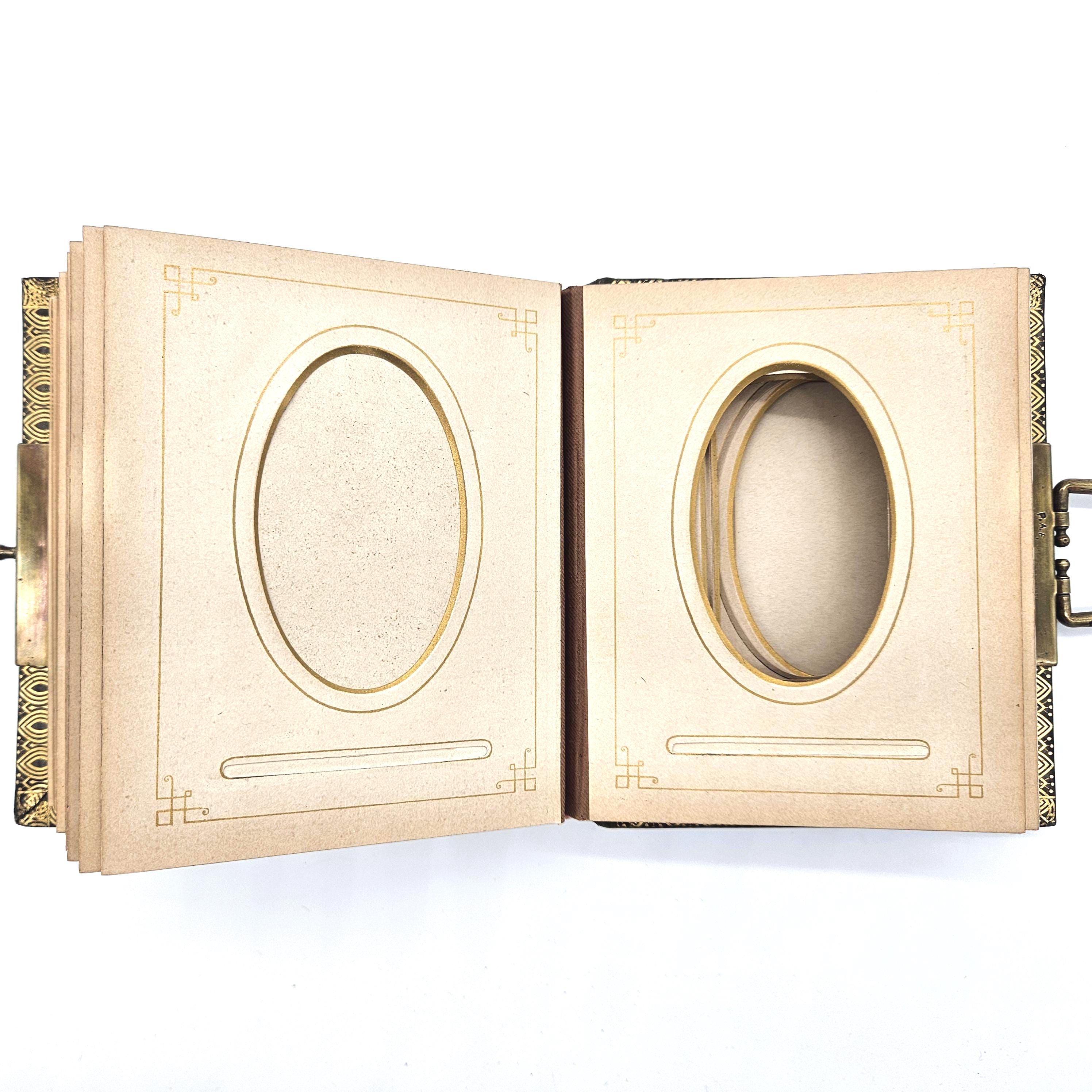 Antique French Victorian Leather Photo Album With Brass Clasp - Etsy