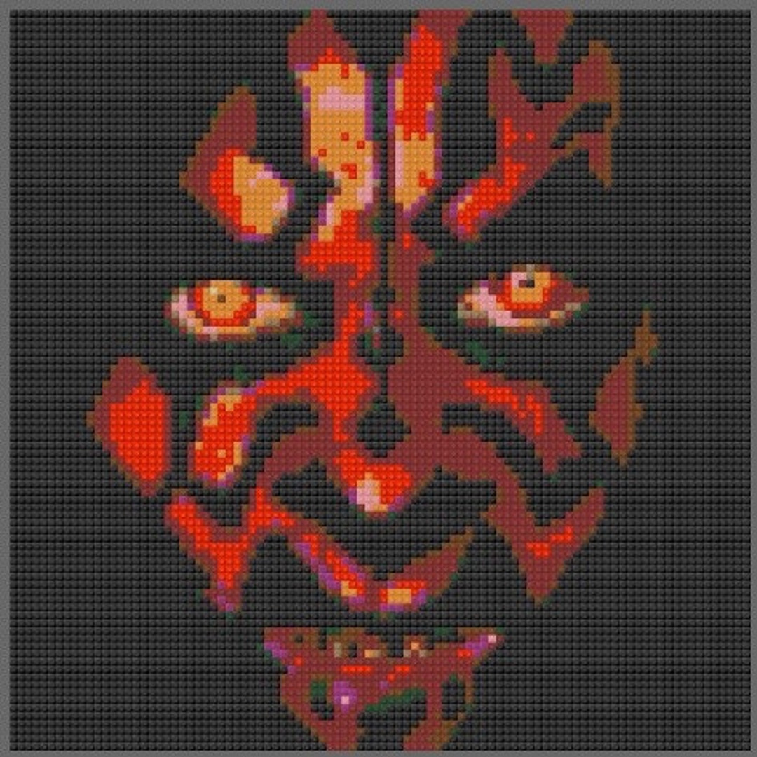 Lego Darth Maul Mosaic Star Wars