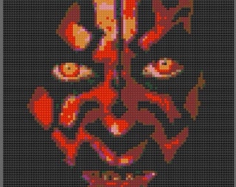 Lego Darth Maul Mosaic Star Wars