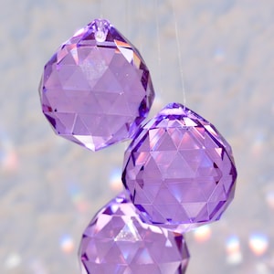 Purple Rainbow Suncatcher 40mm Glass Prisma