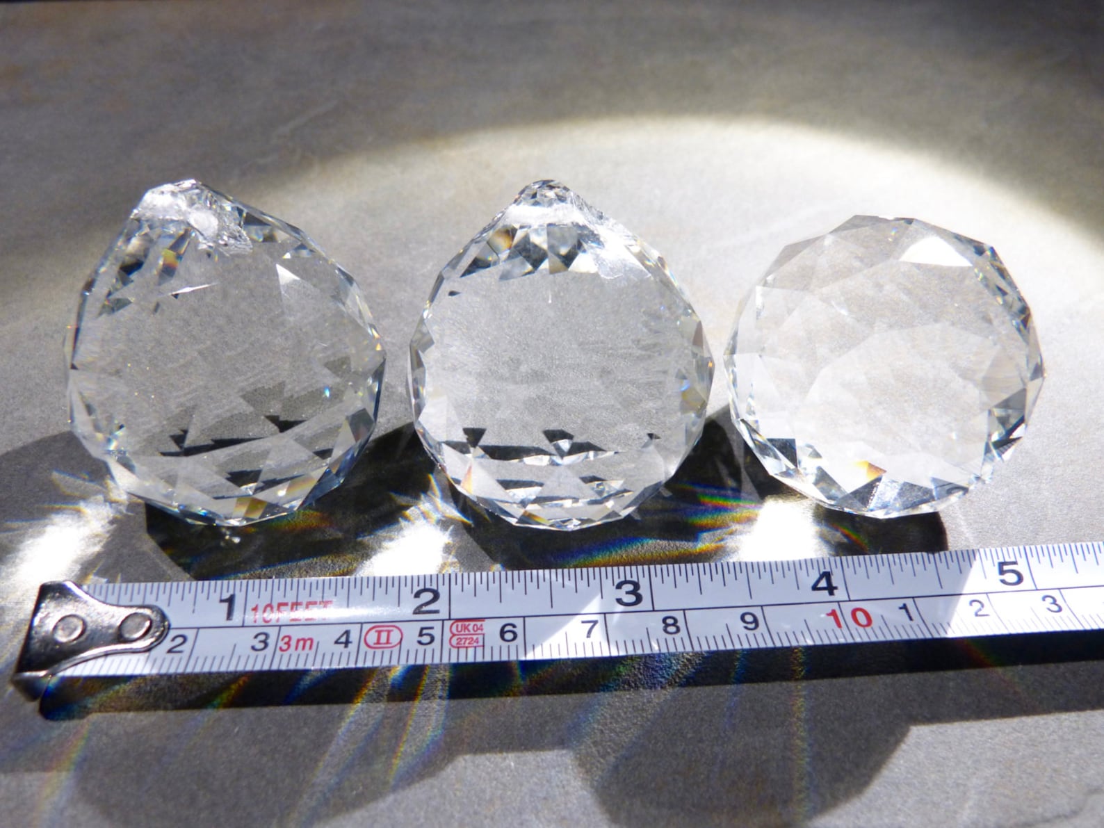 3pc Rainbow Catcher Prism 40mm Suncatcher Crystal Bulk Offer Etsy