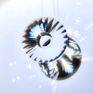 Sonne Suncatcher Regenbogen Kristall 45mm Fensterkristall aus Glas zum Aufhängen für Fensterdekoration
