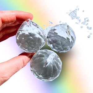 Large Suncatcher 50mm Glass Sphere Rainbowcatcher for Window Decoration