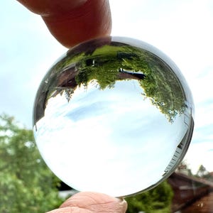 Glaskugel 50mm mit Glassockel, klare Wahrsagerkugel und Fotografiezubehör