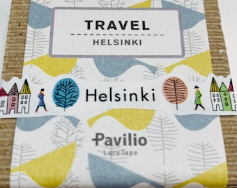 PAVILIO SUN RAYS Die Cut Thin Lace Washi Tape ~ 1 Roll ~ 10mm x 6m 20 Feet