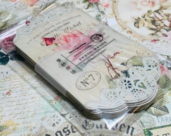 UNA ROSA ES UNA ROSA Es una Rosa Paquete de Efímeros de Encaje de Papel ~ 45 Hojas ~ Tamaño 2.5 x 4.25 pulgadas