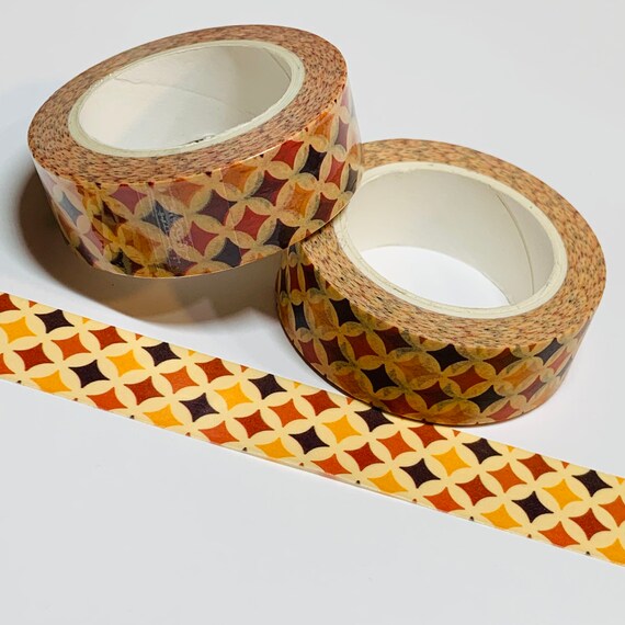Autumn Brown Pumpkin Pattern Washi Tape 15mm x 10m