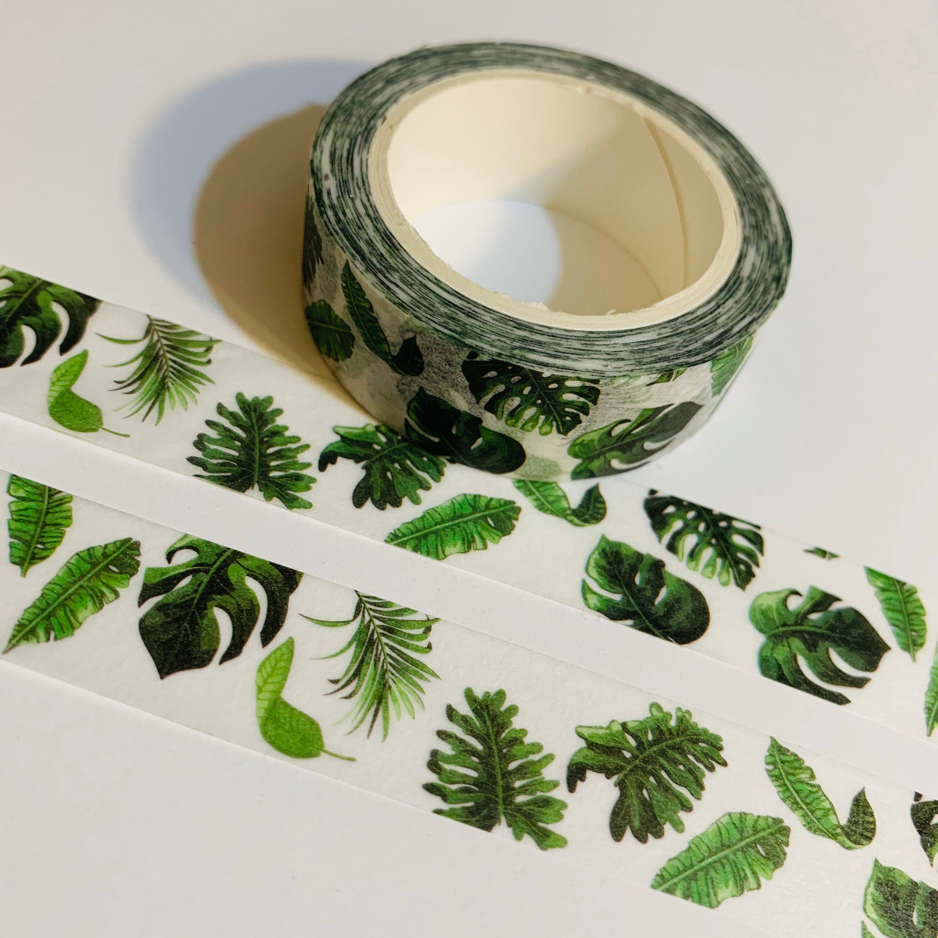 TROPICAL JUNGLE LEAVES Washi Tape á 1 Rollo a 15mm x 5m 16 Etsy