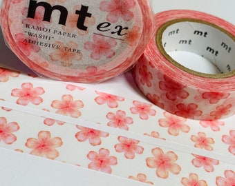 Cinta adhesiva decorativa SAKURA JAPANESE BLOSSOMS ~ 1 rollo ~ 15 mm x 7 m (23 pies)