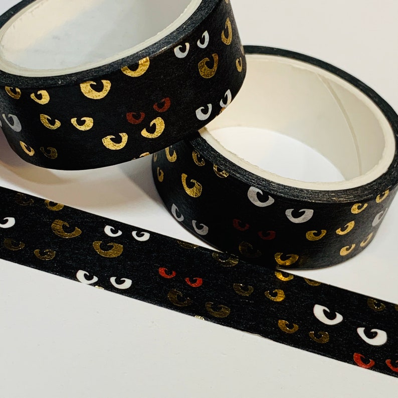 16 Feet HIDDEN SPOOKY EYES Halloween Washi Tape ~ 1 Roll ~ 15mm x 5m