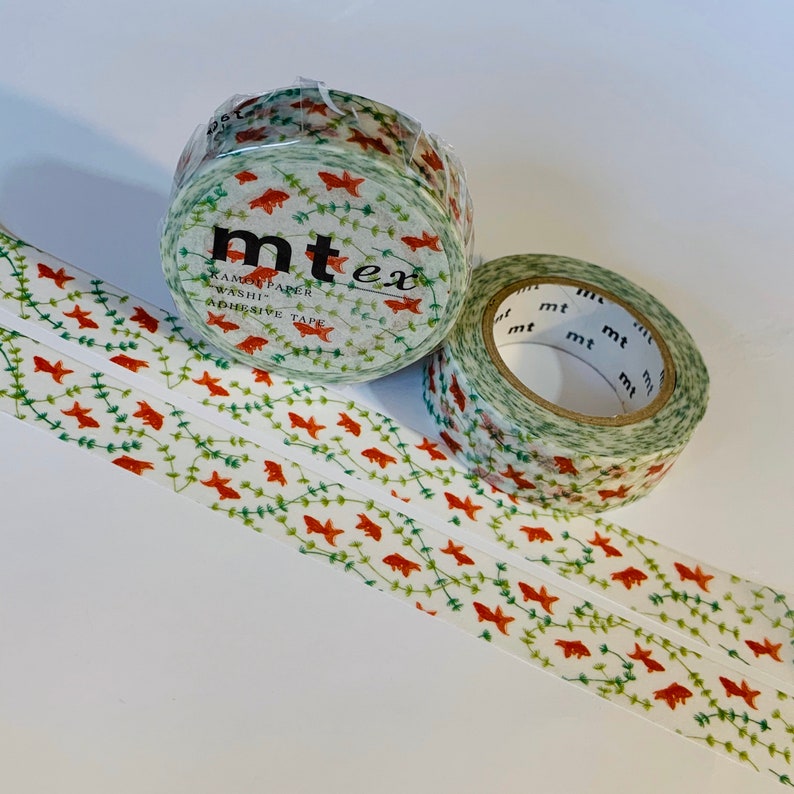 Swimming Goldfish Mt Washi Tape 1 Roll For Planner Themes Scrapbook Art Travel Bullet Junk Journal Notebook Card Making Mixed Media Washi Tape Paper Party Supplies Kromasol Com