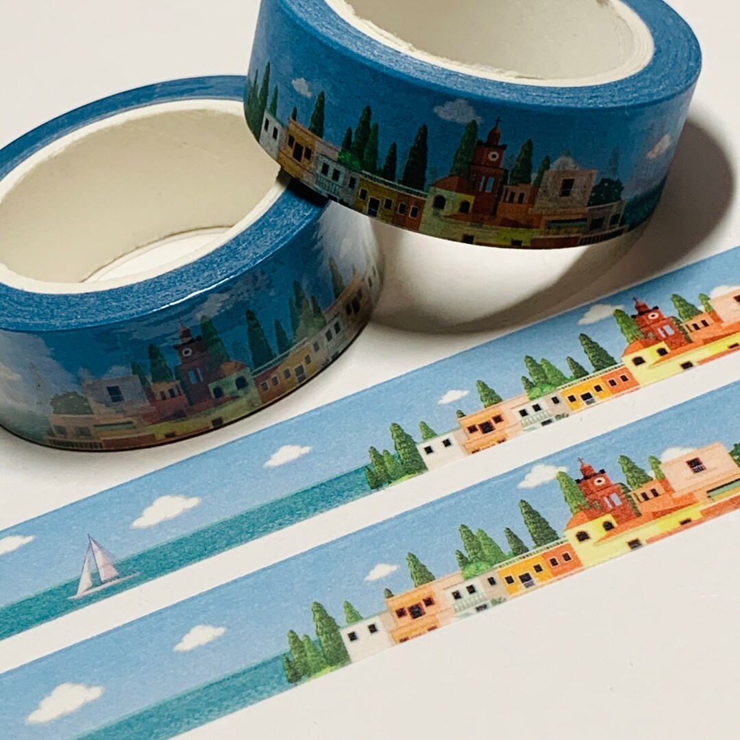 SAILING by the GREEK ISLANDS Vacation Washi Tape ~ 1 Roll ~ 15mm X 10m ...