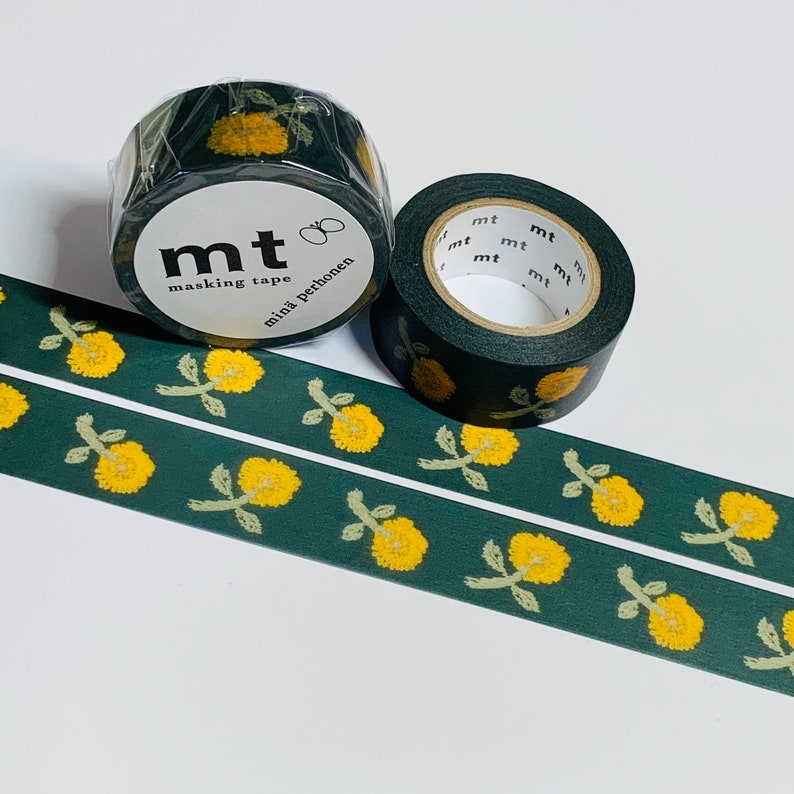 SKIPPING DANDELION TOSS Mina Perhonen Mt Washi Tape ~ 1 Roll ~ 20mm x 10m 33 Feet
