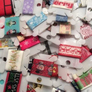 Christmas Washi Tape Samples Grab bag - 20 Washi Tape Samples - Each Sample is 24 Inches