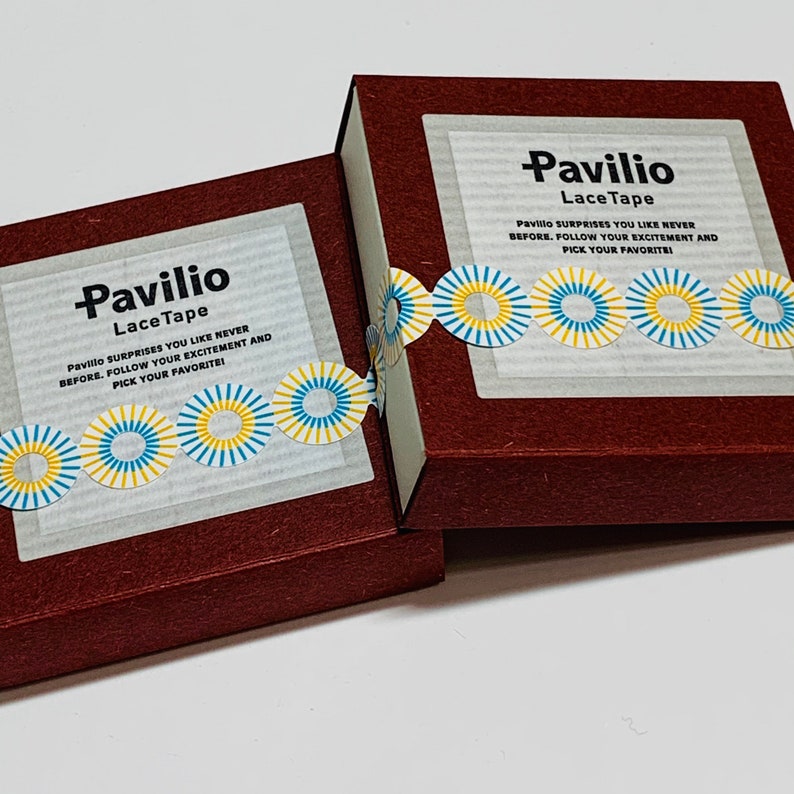 PAVILIO SUN RAYS Die Cut Thin Lace Washi Tape ~ 1 Roll ~ 10mm x 6m 20 Feet