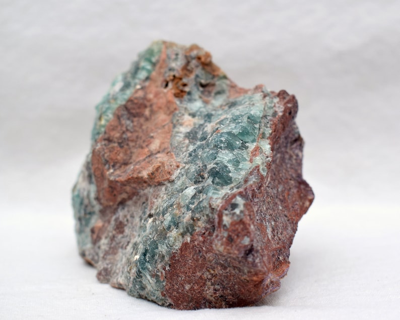 raw fluorite fluorite specimen polished stones Aqua blue fluorite Rocks minerals Big Natural Fluorite crystal in matrix from New Mexico