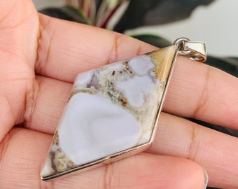 Miligano Jasper Pendant |Miligano jasper Pendant sterling silver 925, jasper crystal| Handmade gifts ,boho pendant