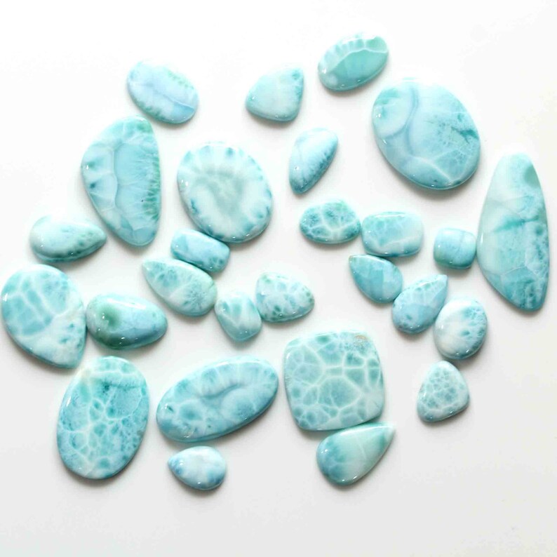 Larimar Gemstone in Different Shapes /& Size Loose Gemstone by Weight Jewelry Making Gemstone Wholesale Price Lot-53