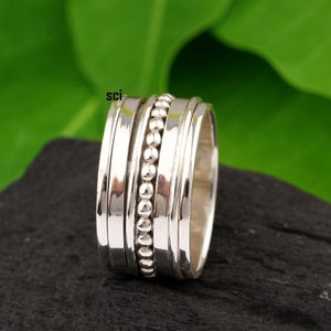 Sterling Silver 925 Spinner Ring,  Ring, Meditation Ring, Mothers day gifts, Silver Spinner Ring, simple everyday Ring, All Ring Size