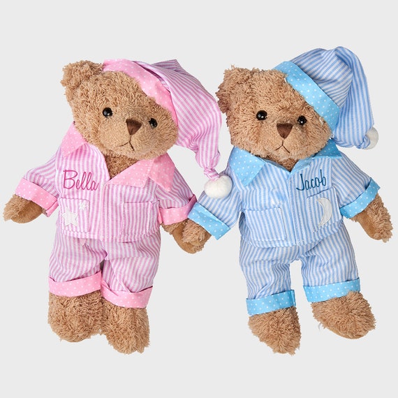 teddy bear in pajamas