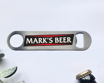Personalised Carling Bottle Opener, Beer Bottle Opener Birthday Gift For Him, Custom Gift For Beer Lover, Dad's Beer