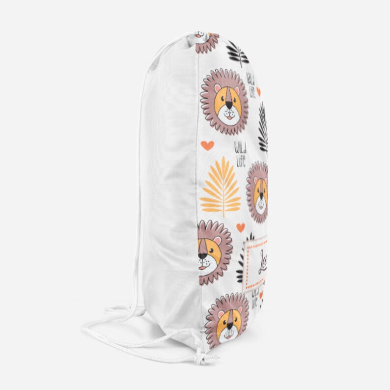 Lion Animals Baby Boy Kids Child/'s Children/'s Personalised Drawstring PE Bag Swimming Bag School Bag