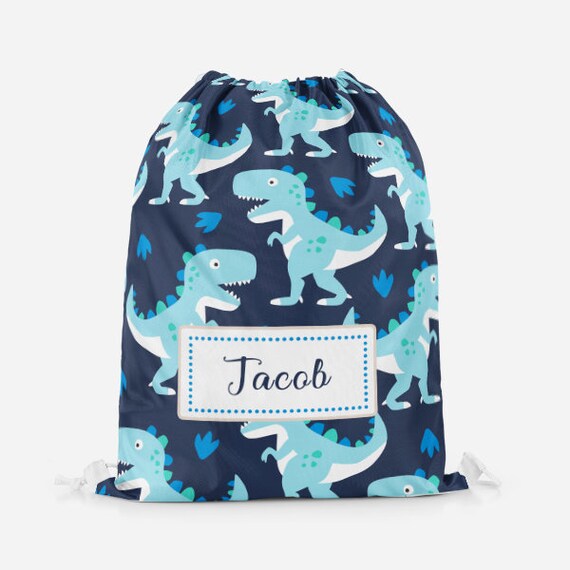 Personalised Tropical Animals Kids PE Swimming School Children/'s Drawstring Bag