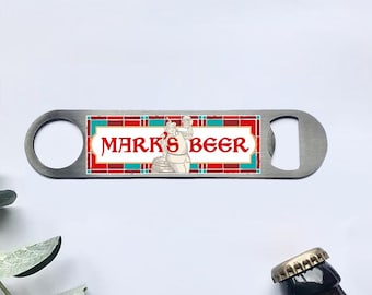 Personalised Cruzcampo Bottle Opener, Beer Bottle Opener Birthday Gift For Him, Custom Gift For Beer Lover, Dad's Beer