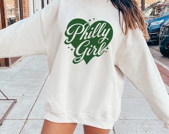 Philly Girl Crewneck Sweatshirt, Philadelphia Game Day Shirt